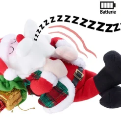 Père Noël Ronflant Avec Mouvements Respiratoires