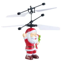 Père Noël Volant à Lumière LED Multicolore -Pearl Noël Soldes Boutique pere noel volant a lumiere led multicolore ref NX8210 1