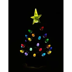 Sapin De Noël à LED 19 Cm En Céramique -Pearl Noël Soldes Boutique sapin de noel a led 19 cm en ceramique ref NX8163 4