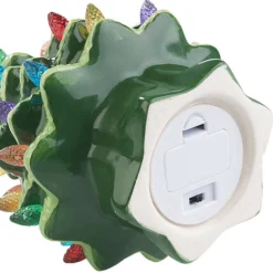 Sapin De Noël à LED 19 Cm En Céramique -Pearl Noël Soldes Boutique sapin de noel a led 19 cm en ceramique ref NX8163 5