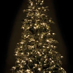 Sapin De Noël Artificiel Blanc 500 LED / 857 Branches / 225 Cm -Pearl Noël Soldes Boutique sapin de noel artificiel blanc 500 led 857 branches 225 cm ref NX7656 2