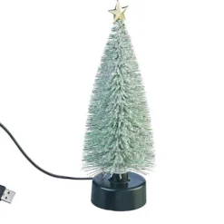 2 Sapins De Noël Enneigés Avec LED Multicolores USB -Pearl Noël Soldes Boutique sapin de noel enneige avec led multicolores usb ref ZX6257 4