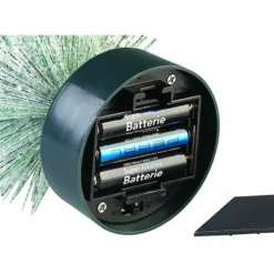 2 Sapins De Noël Enneigés Avec LED Multicolores à Piles -Pearl Noël Soldes Boutique sapin de noel led a pile ref ZX6258 3