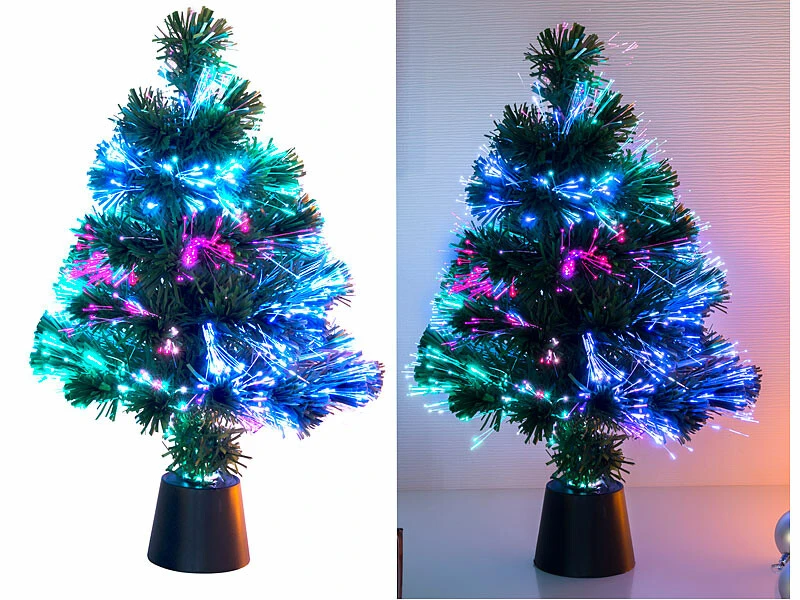 Sapin De Noël Artificiel Lumineux Avec Fibre Optique LED 1 Sapin De Noël Artificiel Lumineux Avec Fibre Optique LED