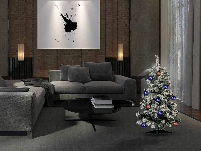 Sapin De Noël Style Enneigé Avec 199 Branches - 120 Cm 2 Sapin De Noël Style Enneigé Avec 199 Branches - 120 Cm – Image 2