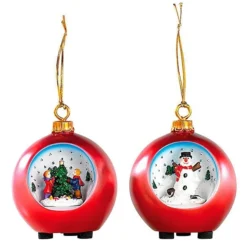 2 Boules De Noël LED à Ciel étoilé