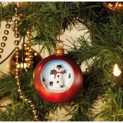 2 Boules De Noël LED à Ciel étoilé -Pearl Noël Soldes Boutique set de boules de noel a ciel etoile a led ref NC6192 3