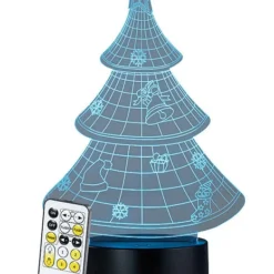 Socle Lumineux Décoratif à LED "LS-7.3D" - Motif Sapin De Noël